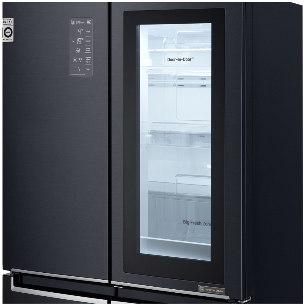 Frigider Side-by-Side LG GC-Q22FTBKL / 458 l / 178.7 cm / A+  photo 4