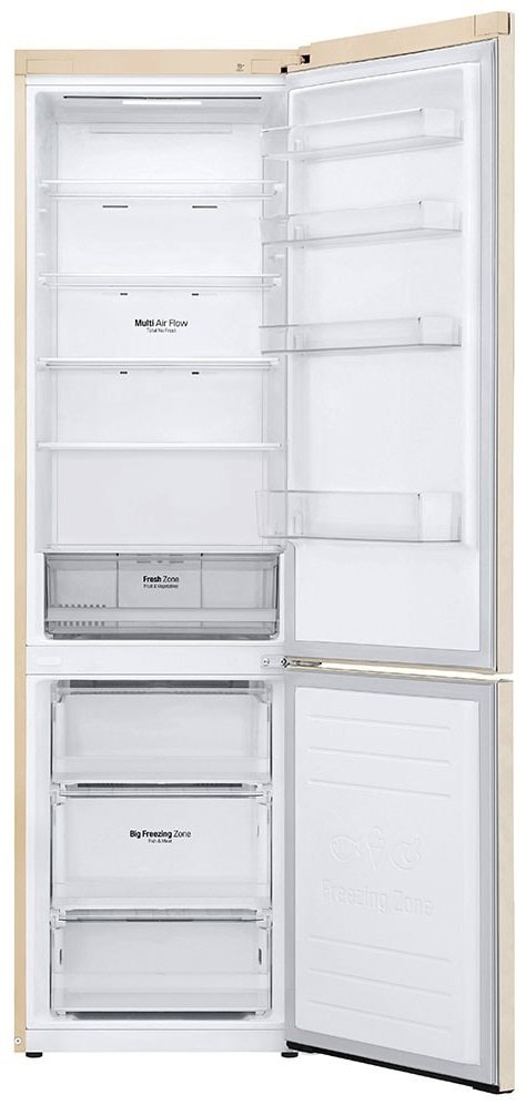 Frigider cu doua usi LG GWB509SEKM / 384 l / 203 cm / F / Bej photo 8