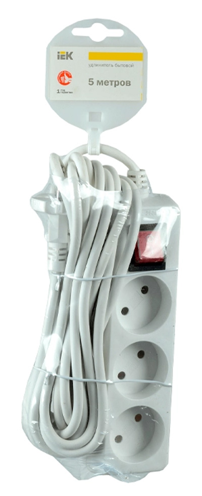 Удлинитель IEK WYP10-06-03-05-K photo 2