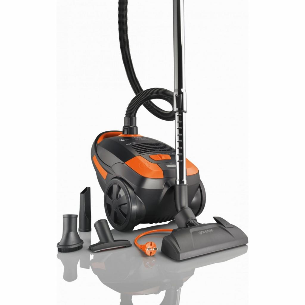 Aspirator cu sac Gorenje VCEB28DBKO / 800W / Negru cu orange photo 5