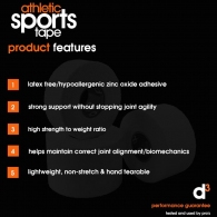 Тейп спортивный d3 AST Athletic Strapping Tape 38mm thumbnav 4