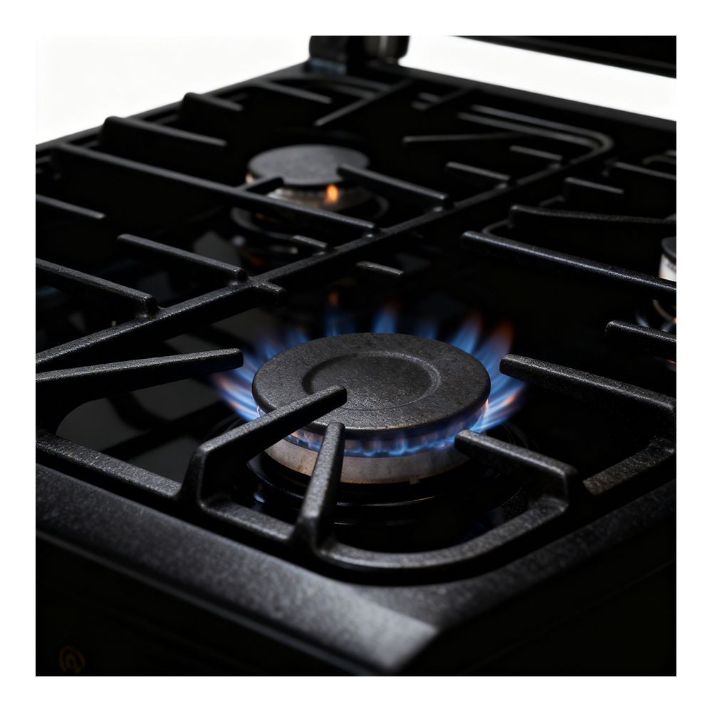 Газовая плита Eurolux KLE6640ICBKR / 4 конфорок / 60 см / Черный photo 2