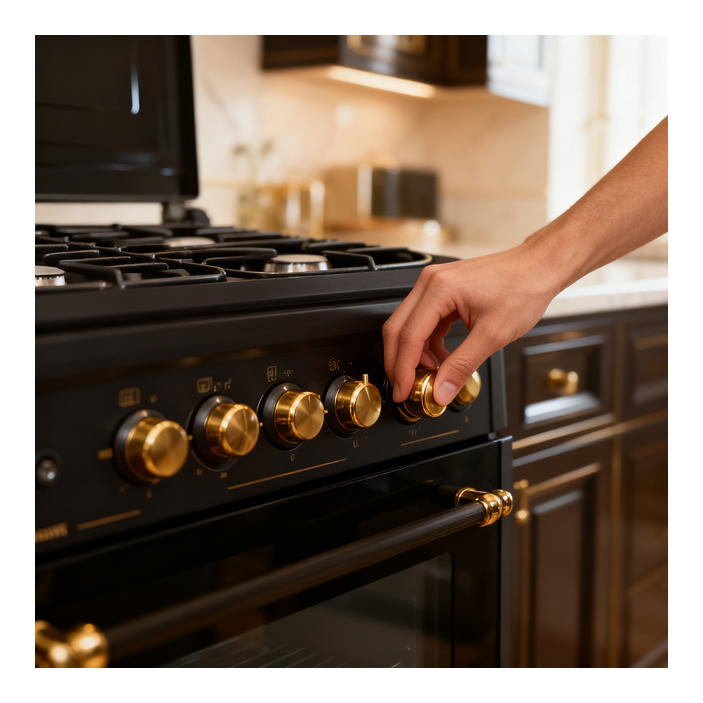 Газовая плита Eurolux KLE6640ICBKR / 4 конфорок / 60 см / Черный photo 3