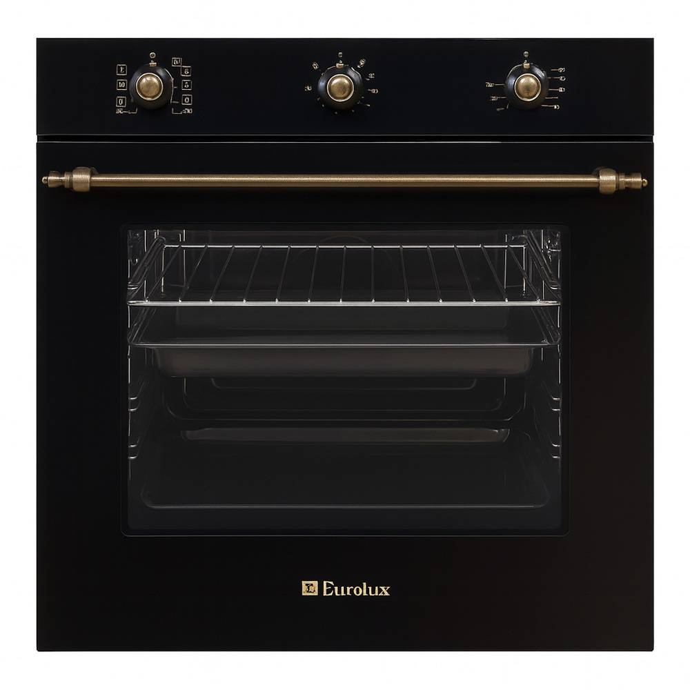 Духовой шкаф Eurolux OVEM603MBKR / 75 л. / A / Черный photo 1