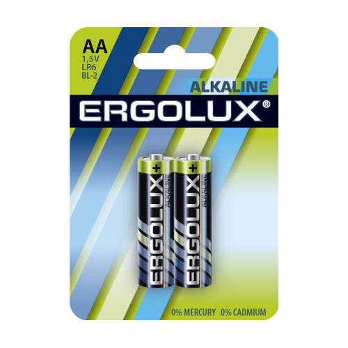 Батарейка Ergolux LR6 BL-2 photo 1 Батарейка Ergolux LR6 BL-2 photo 1