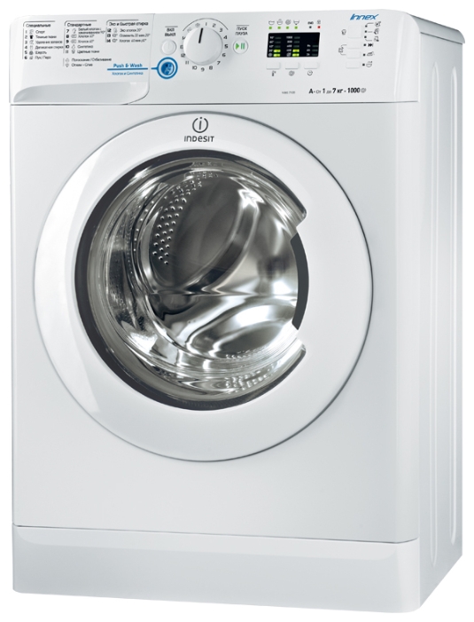 Стиральная машина Indesit NWS7105LB 7 кг / 1000 об/мин / A / Белый photo 1