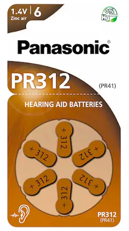 Baterie Panasonic PR-312/6LB