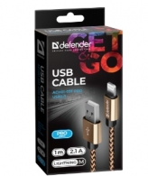 Кабель USB-A/Type-C - Lightning/Type-C/Micro USB Defender ACH0103TPROGOLD thumbnav 3