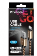 Кабель USB-A/Type-C - Lightning/Type-C/Micro USB Defender ACH0103TPROGOLD thumbnav 4