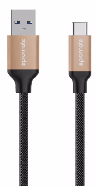 Кабель USB-A - USB Type-C Promate UNILINK-CAF GOLD