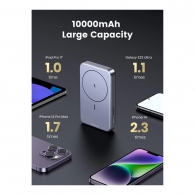 Внешний аккумулятор Ugreen 10000mAh 20W Foldable Kickstand Magnetic Wireless Space Gray thumbnav 8
