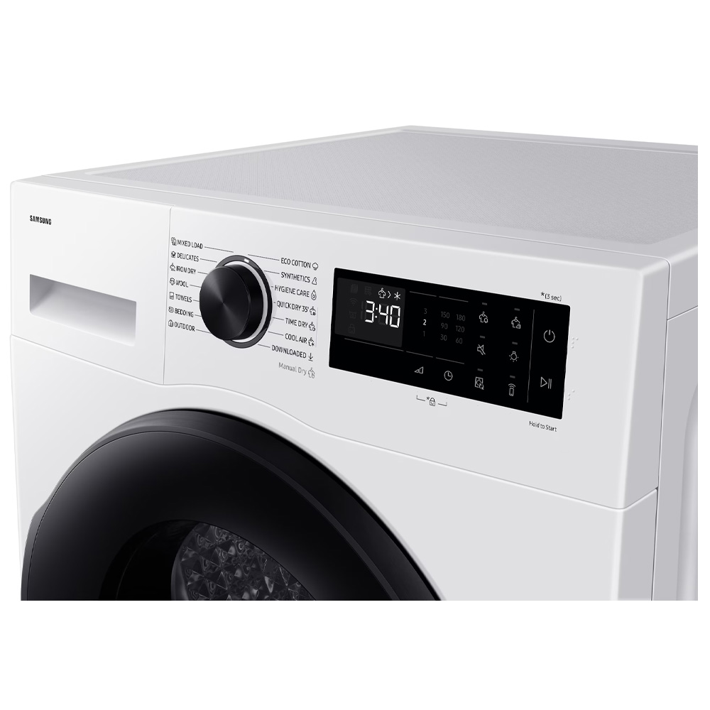 Masina de uscat rufe Samsung DV90DG52A0AELE / 9 kg / C / Alb photo 8
