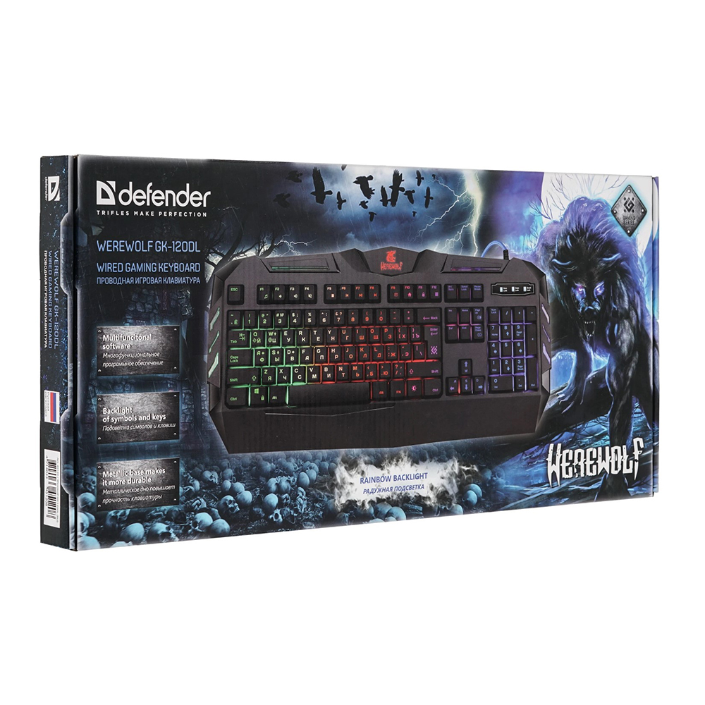 Tastatura cu fir Defender WEREWOLF / Membrana photo 9
