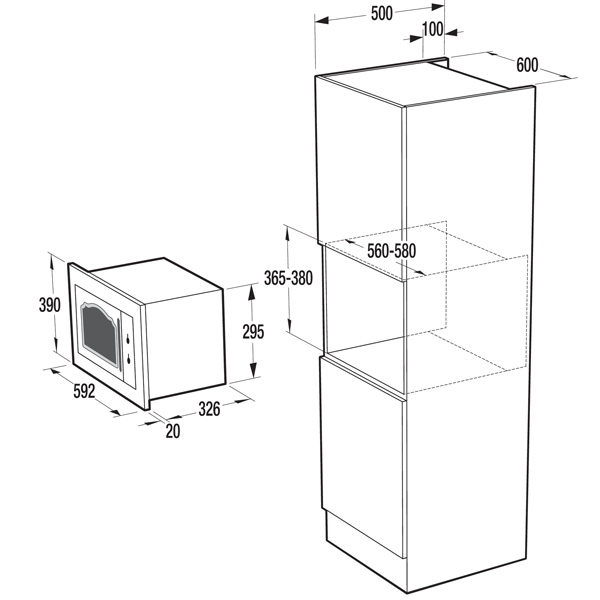Cuptor cu microunde Gorenje BM235CLI 800 W / 23 l / Bej photo 2