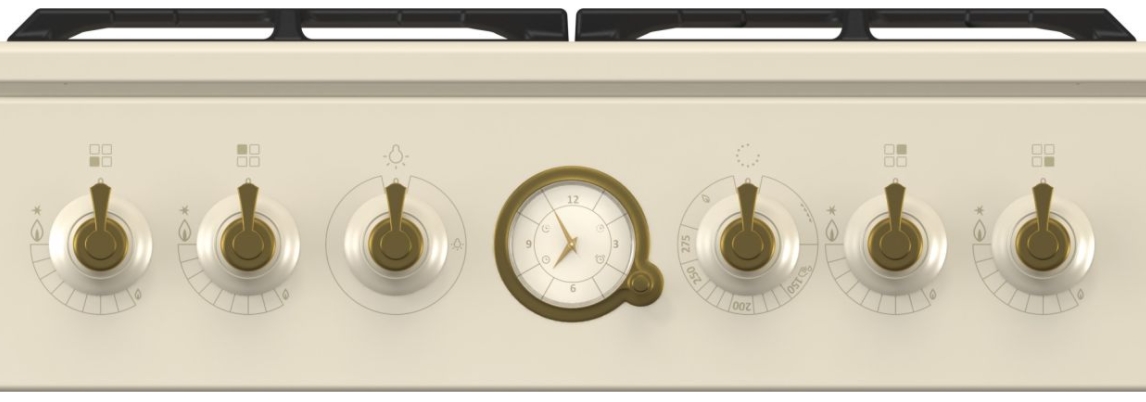 Plita de gaz Gorenje GI52CLI / 4 arzatoare / 50 cm / Bej photo 6