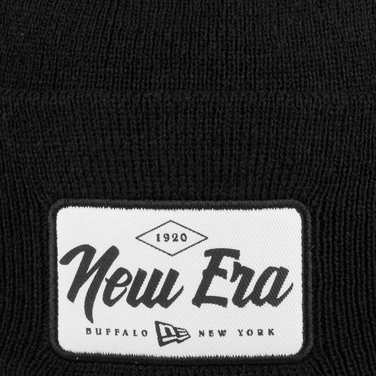 Шапка New Era Wide Cuff Patch Knit One size Черный photo 4