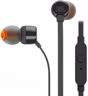 JBL Earphones 3.5mm with Mic Tune 110, Black