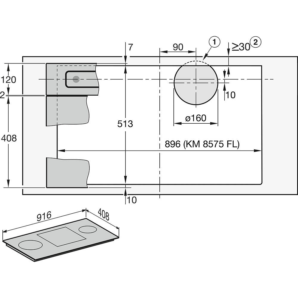Plita incorporabila inductie Miele KM 8575 FL photo 6