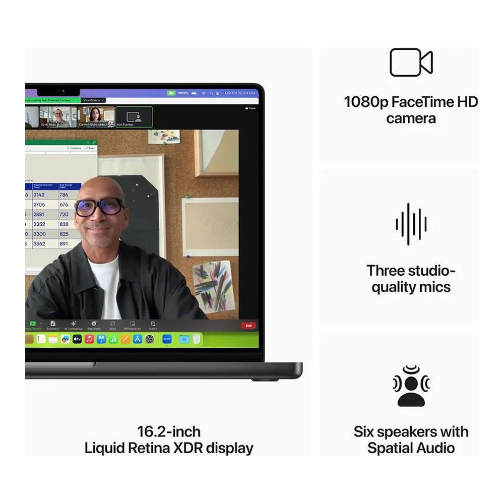 Laptop Apple Ultrabook MacBook Pro 16.2 2023 16.2” / 18 GB / 512 GB / M3 Pro / M3 Pro / Negru photo 8