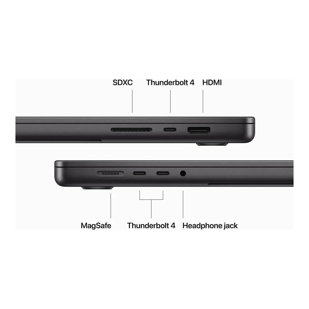 Laptop Apple Ultrabook MacBook Pro 16.2 2023 16.2” / 18 GB / 512 GB / M3 Pro / M3 Pro / Negru photo 9