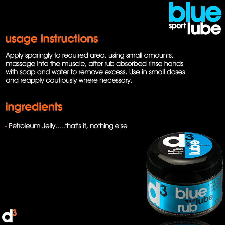 Разогревающий крем d3 Sport Lube Anti-Chafing Rub photo 4