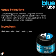 Разогревающий крем d3 Sport Lube Anti-Chafing Rub thumbnav 4
