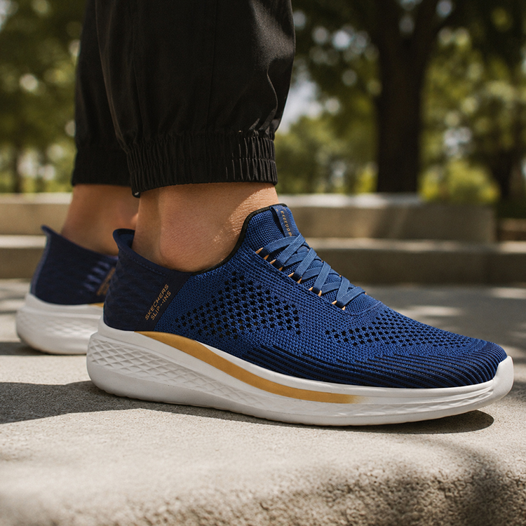 Incaltaminte Sport Skechers SLADE - QUINTO pt Barbati / 44 / Albastru photo 4