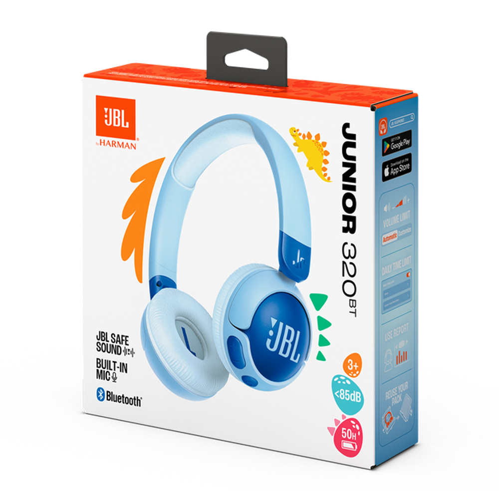 Наушники JBL JR320BT Blue Беспроводные / Детские / Blue photo 8