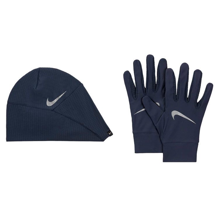 Набор Шапка + перчатки Nike  M ESSENTIAL HAT AND GLOVE SET THUNDER  L/XL Синий/Серый photo 1