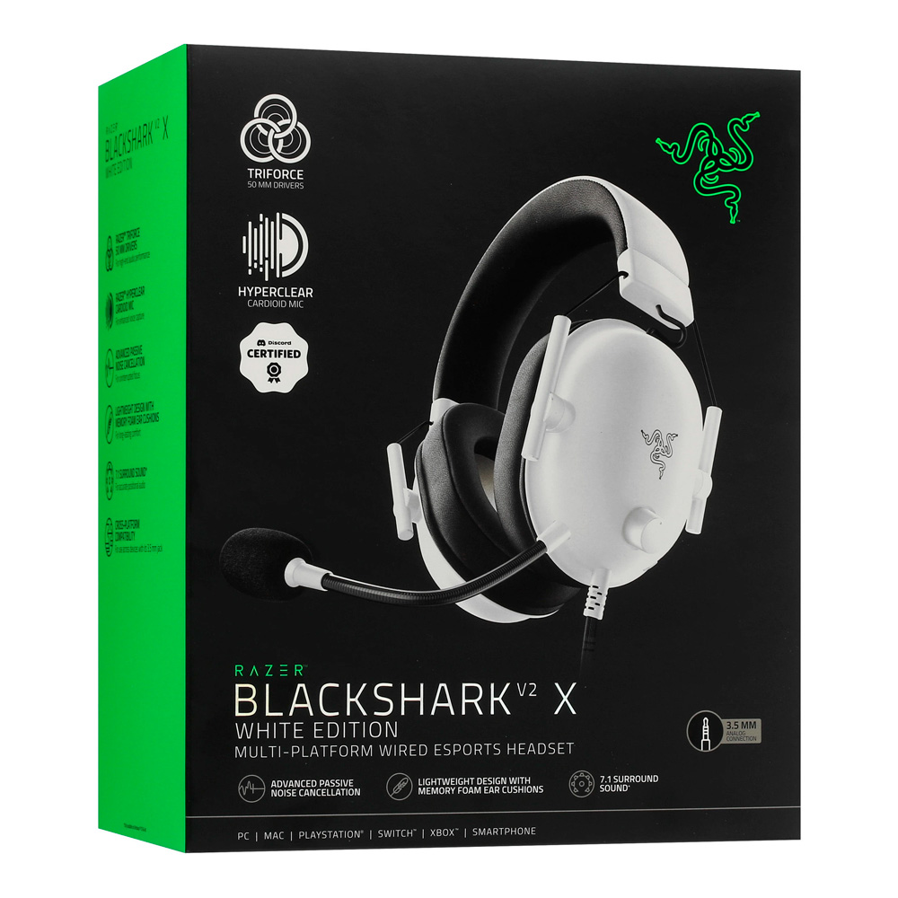 Casti Razer BlackShark V2 X Special White Edition photo 7