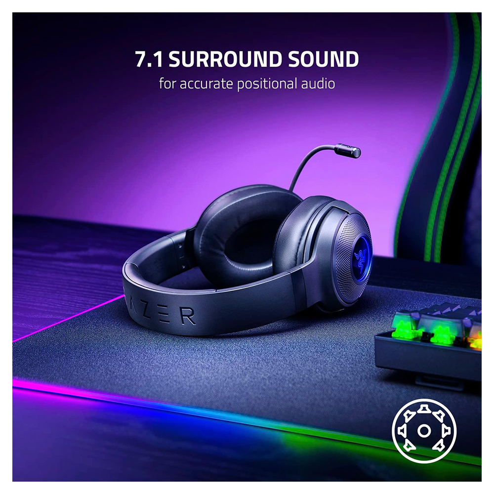 Căști Razer Kraken V3 X Black Cu fir / Gaming / Black photo 6