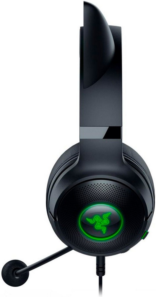 Căști Razer Kraken Kitty V2 Negru-verde Cu fir / Gaming / Negru-verde photo 4