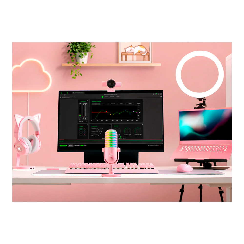 Microfon PC Razer Seiren V3 Chroma 32-Bit DSP Quartz Edition photo 6