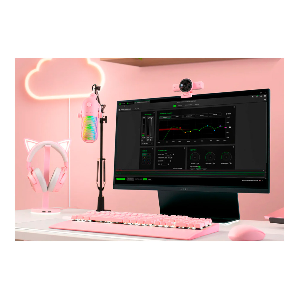 Microfon PC Razer Seiren V3 Chroma 32-Bit DSP Quartz Edition photo 7