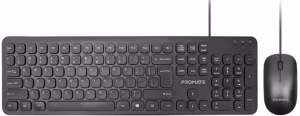 Tastatura + mouse cu fir Promate Combo-KM2