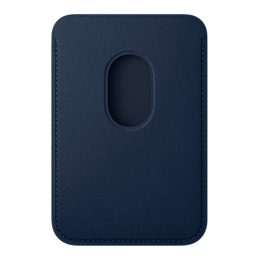 Husa-portmoneu Apple FineWoven Wallet with MagSafe - Deep Blue (MA6X4ZMA) photo 2