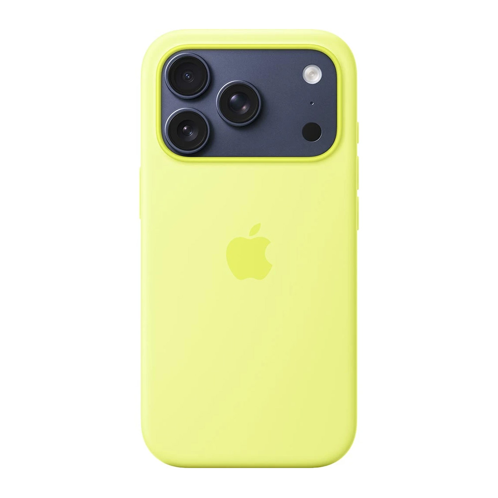Husa Apple iPhone 17 Pro Silicone Case with MagSafe, Neon Yellow (MGFF4ZMA) photo 1