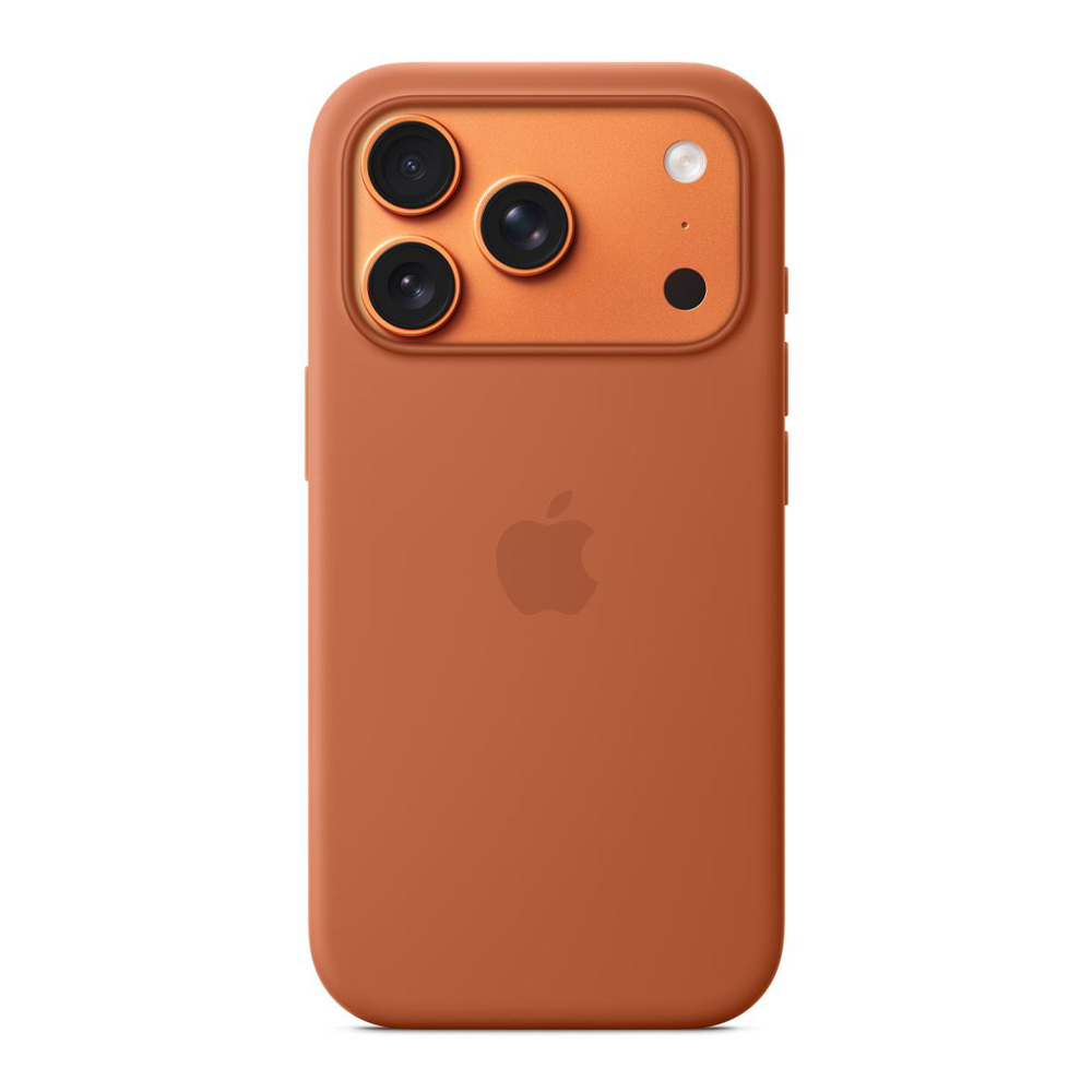 Чехол Apple iPhone 17 Pro Silicone Case with MagSafe, Terra Cotta (MGFJ4ZMA) photo 1 Чехол Apple iPhone 17 Pro Silicone Case with MagSafe, Terra Cotta (MGFJ4ZMA) photo 1