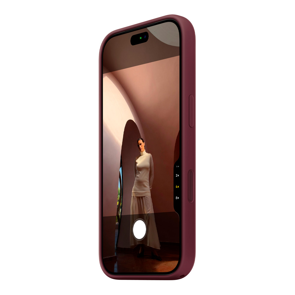 Husa Apple iPhone 18 Pro Silicone Case with MagSafe - Burgundy (MK8U4ZM/A) photo 5