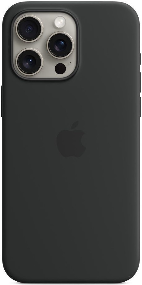 Чехол Apple iPhone 15 Pro Max Silicone Case Black (MT1M3ZMA) photo 