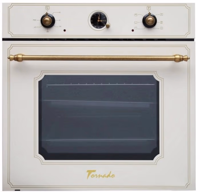 Встраиваемый духовой шкаф Tornado TRF 6ARU 900 Crema, 64 л, A 