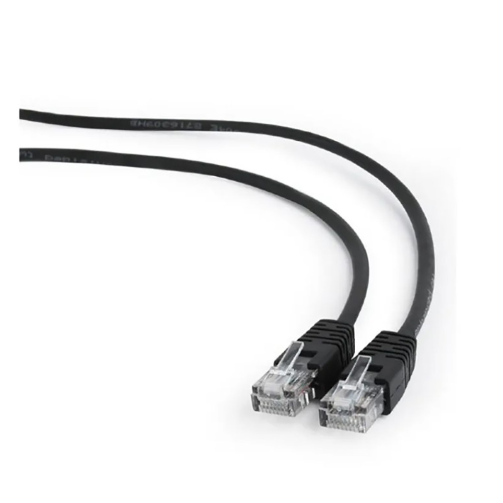Cablu de retea Cablexpert 5E PP12-1M 1m, Black photo 3