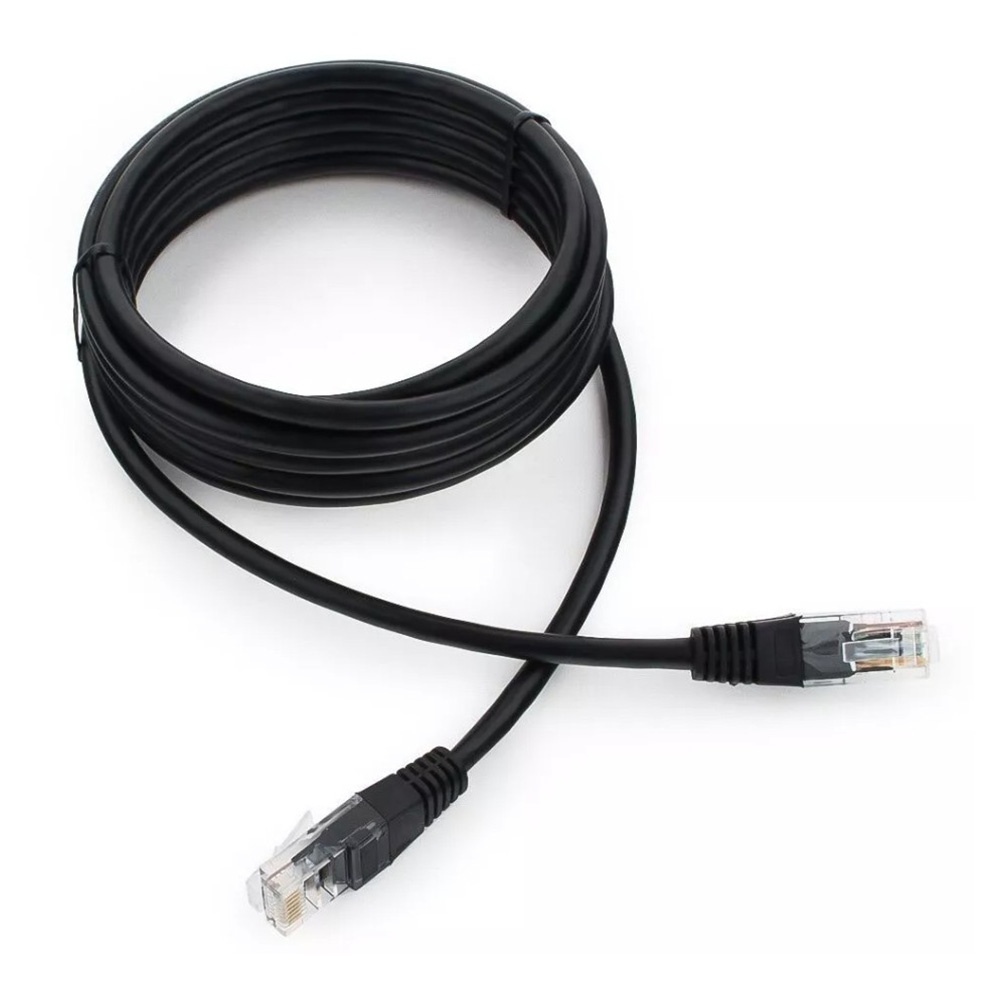 Cablu de retea Cablexpert 5E PP12-1M 1m, Black photo 4
