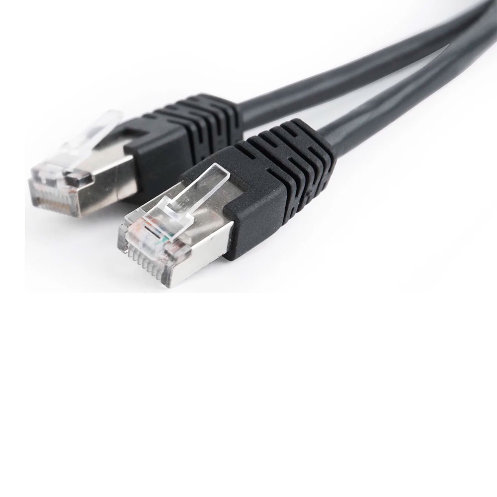 Cablu de retea Cablexpert 5E PP12-1M 1m, Black photo 5