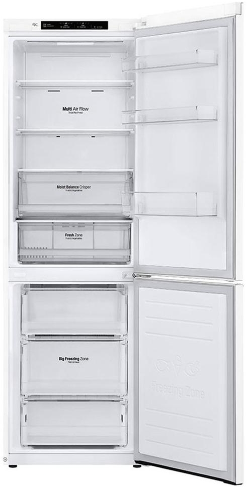 Frigider cu doua usi LG GBB61SWJMN / 341 l / 186 cm / E / Alb photo 4