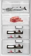 Холодильник с нижней морозильной камерой Arctic AK60386M40NFMT, 358 л, 202.5 см, E, Серебристый