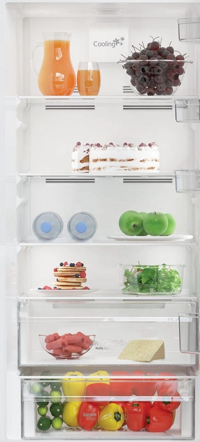 Холодильник с нижней морозильной камерой Arctic AK60406M40NFMT, 362 л, 202.5 см, E, Серебристый