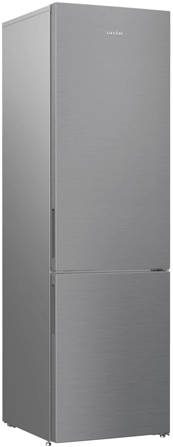 Холодильник с нижней морозильной камерой Arctic AK60406M40NFMT, 362 л, 202.5 см, E, Серебристый