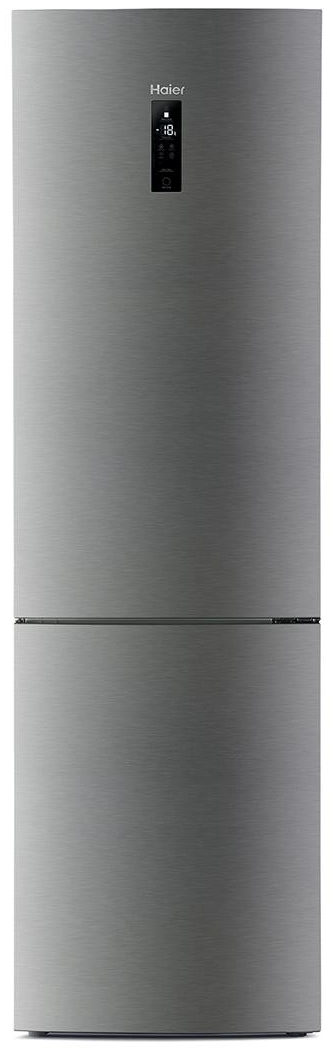 Холодильник с нижней морозильной камерой Haier C2F637CFMV, 386 л, 199 см, A+, Серебристый