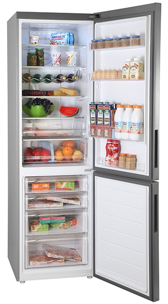 Frigider cu doua usi Haier C2F637CFMV / 386 l / 199 cm / A+ / Gri photo 5